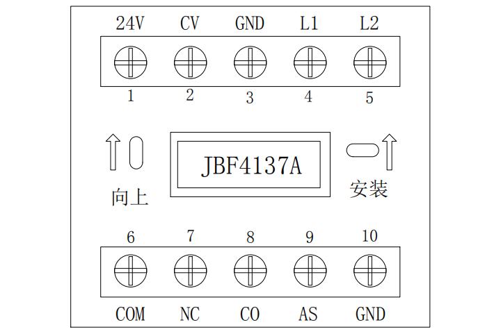 JBF4137A中繼模塊接線端子圖