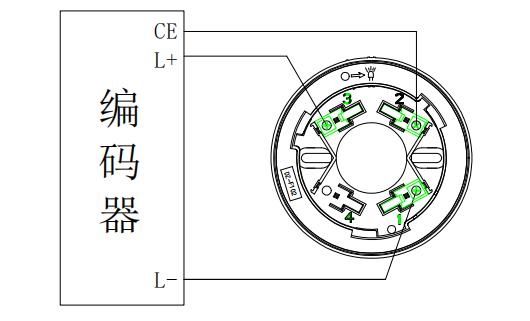JTY-GD-F311點型光電感煙火災(zāi)探測器編碼接線圖