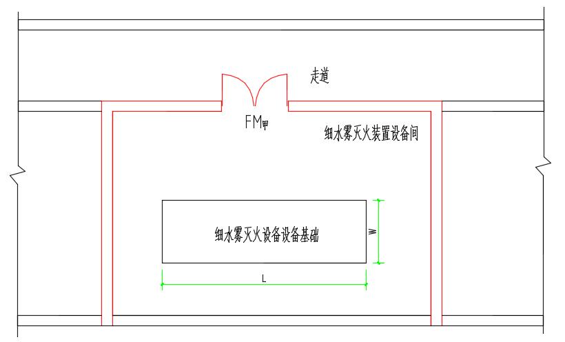 立式高壓細水霧滅火裝置(開式)設備布置說明