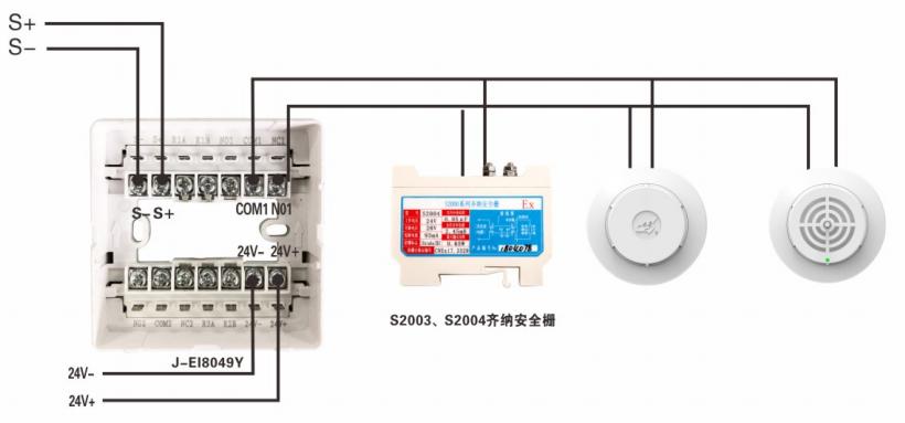 J-EI8036型總線驅(qū)動(dòng)器接線圖