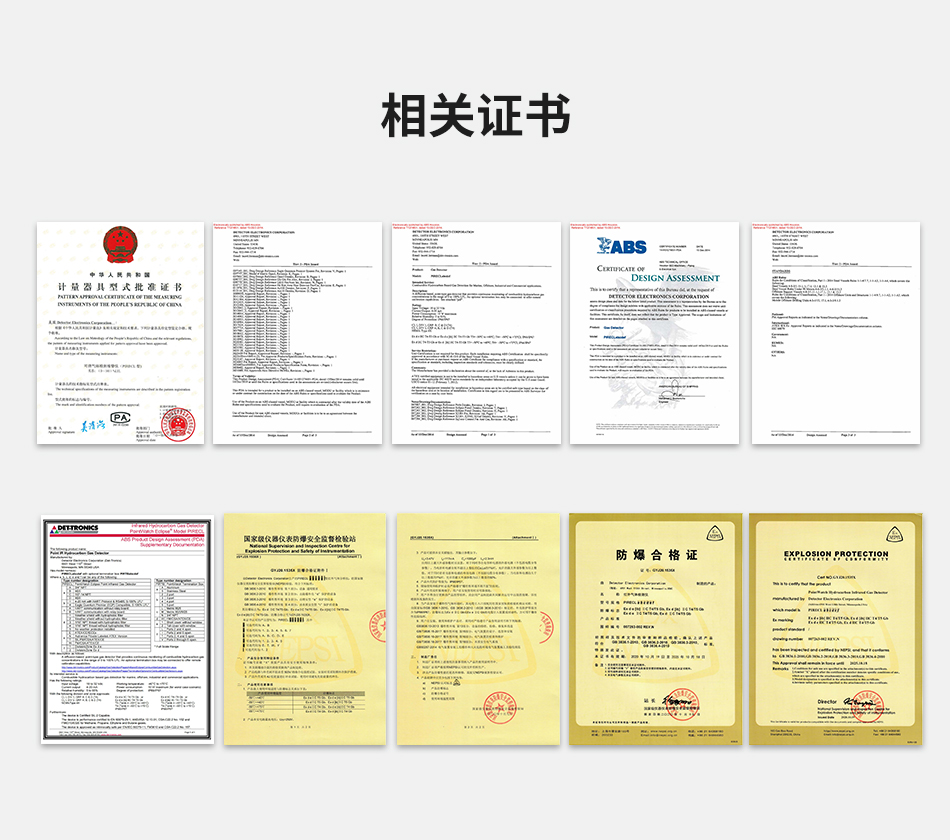 PIRECLA11D1T2可燃?xì)怏w探測器相關(guān)證書