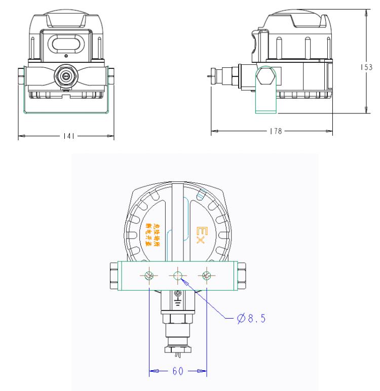 P800EXS火災聲光警報器外觀尺寸