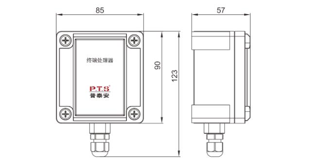 JTW-LD-PTA300/138終端處理器外形尺寸