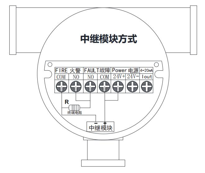 CL-JSY-F301點型三波段紅紫外火焰探測器接線圖