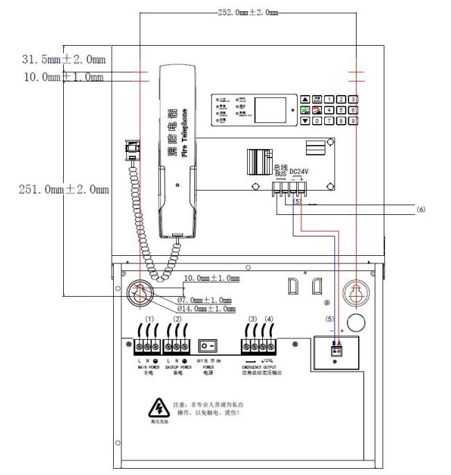 IG1603 IG8150 消防廣播電話(huà)一體機(jī)接線(xiàn)端子說(shuō)明