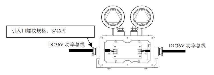 J-ZFJC-E3W-16B2-Ex防爆集電集控型消防應(yīng)急照明燈具接線及安裝說明