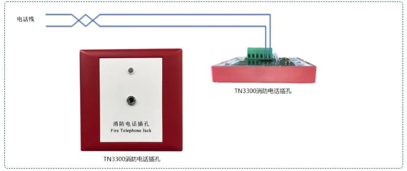 TN3300消防電話插孔接線圖