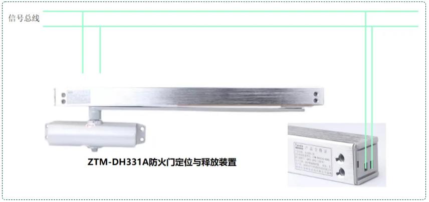 ZTM-DH331A防火門定位與釋放裝置（編碼型常開門）接線圖