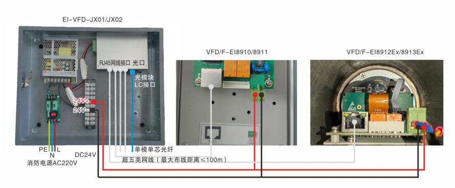 VFD/F-EI8910/VFD/F-EI8911圖像型火災(zāi)探測(cè)器接線圖