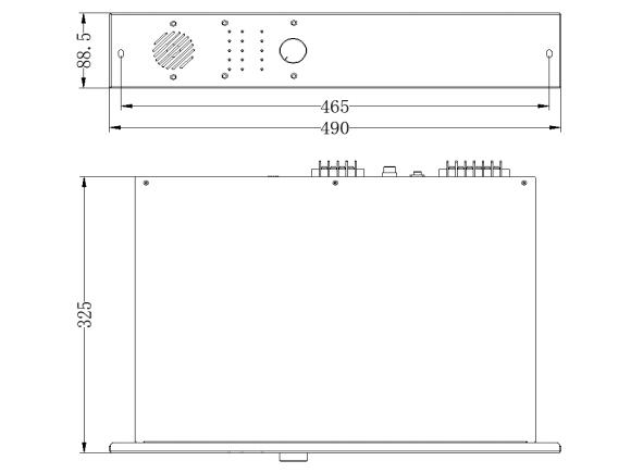 GB2201GF-150功率放大器外觀尺寸