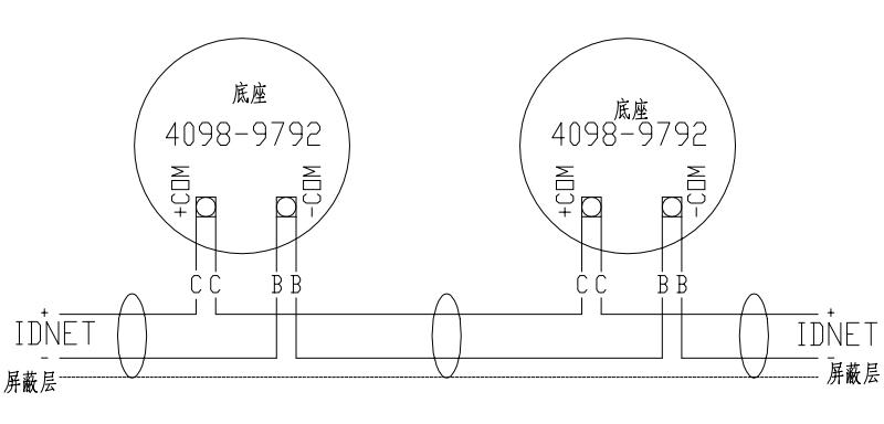 4098-9792探測(cè)器通用底座接線圖