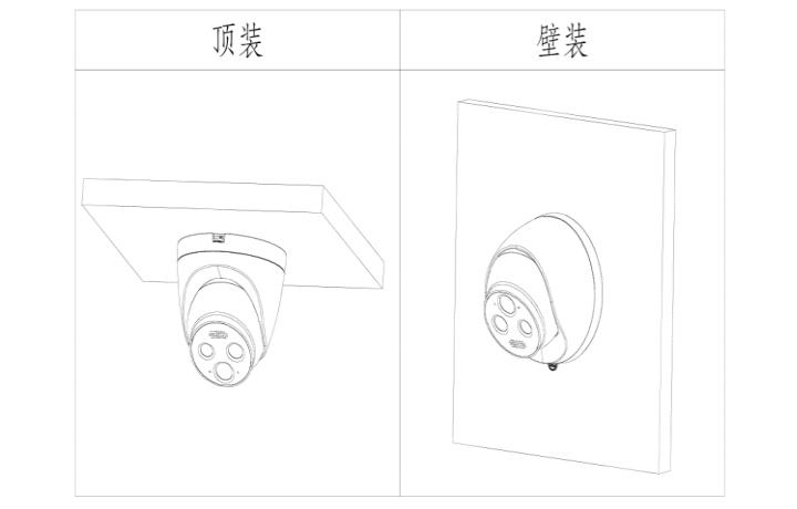 FT1D安消一體感溫火災探測器安裝示意圖