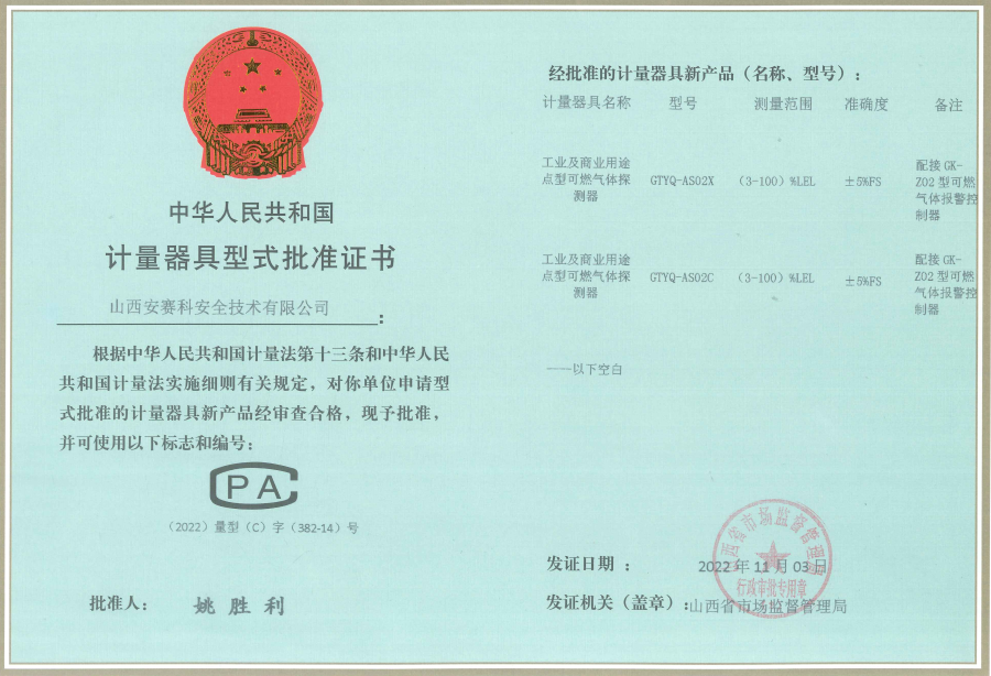 GTYQ-AS02X工業(yè)及商業(yè)用途點(diǎn)型可燃?xì)怏w探測(cè)器