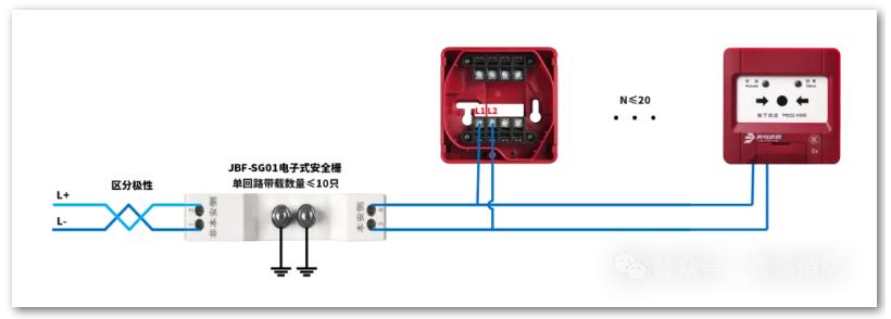 JBF4123A-Ex消火栓按鈕接線圖