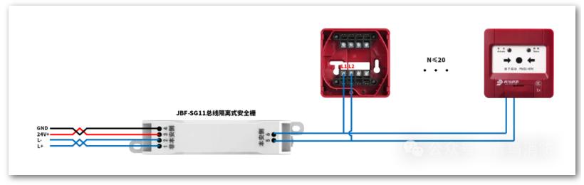 JBF4123A-Ex消火栓按鈕接線圖