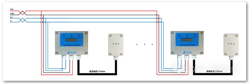 JTW-LCD-JBF4310-1纜式線型感溫火災探測器接線圖