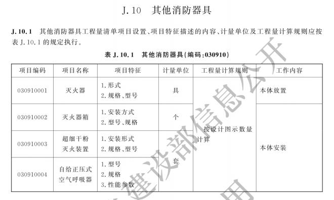 消防工程工程量計(jì)算新標(biāo)準(zhǔn)