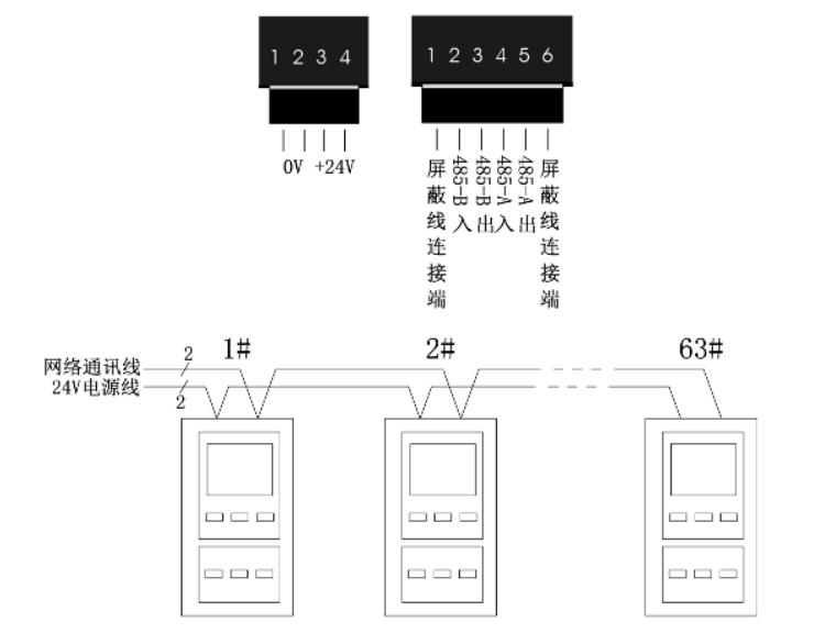TF2151火災(zāi)顯示盤(pán)接線圖