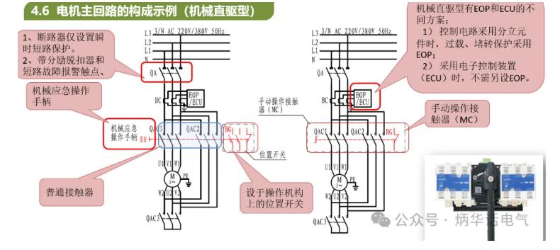 消防水泵機(jī)械應(yīng)急啟動(dòng)控制點(diǎn)擊主回路的構(gòu)成示例