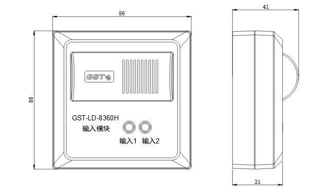 GST-LD-8360H輸入模塊外形尺寸
