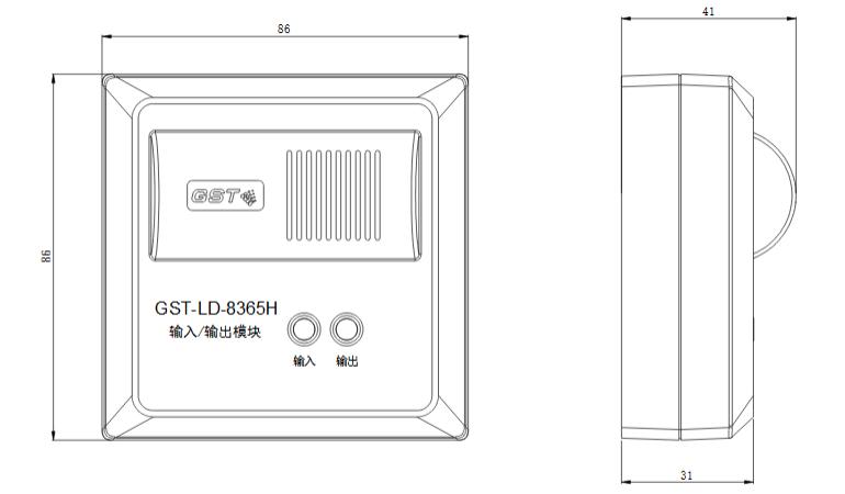 GST-LD-8365H輸入/輸出模塊外形尺寸