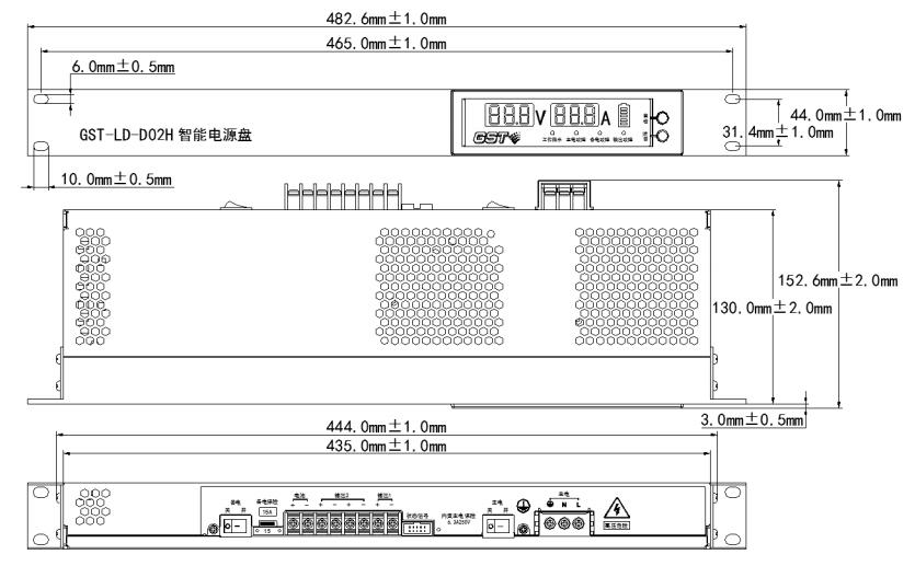 GST-LD-D02H智能電源盤結構與接線