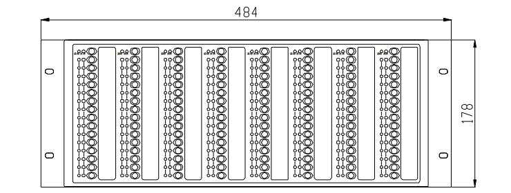 GST-LD-SD128H總線制操作盤外形尺寸