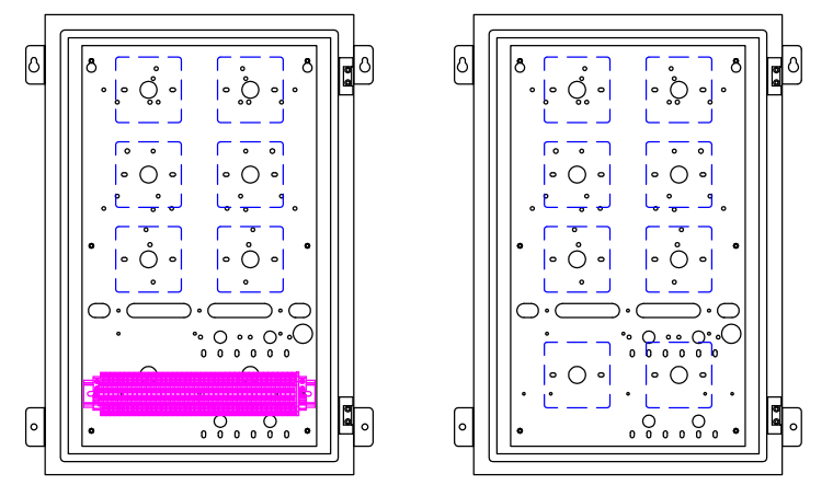FH65模塊箱(600*400*200)內(nèi)部模塊安裝示意