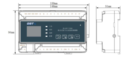 ZD-GST-T1301組合式電氣火災(zāi)監(jiān)控探測(cè)器