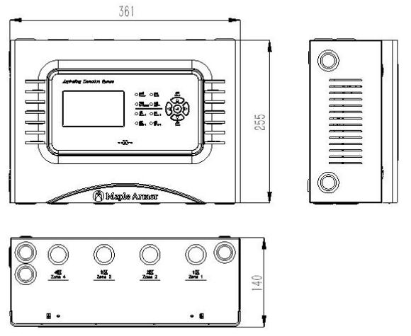 FW2601-P4吸氣式感煙火災(zāi)探測(cè)器外形尺寸