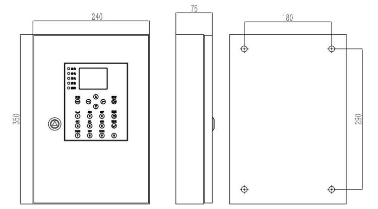 J-C-11S83B應(yīng)急照明控制器外形尺寸
