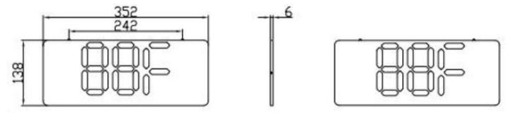 J-BLJC-2OEⅡ0.5W-12SGA集中電源集中控制型消防應(yīng)急標(biāo)志燈具外形尺寸