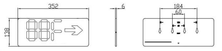 J-BLJC-1REⅡ0.5W-12B7YA集中電源集中控制型消防應(yīng)急標(biāo)志燈具外形尺寸