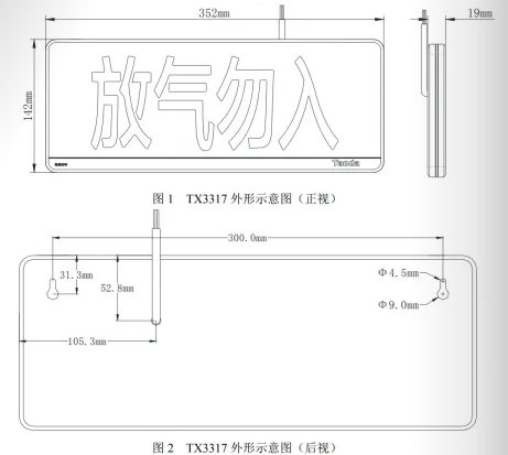 TX3317氣體釋放警報(bào)器 放氣指示燈