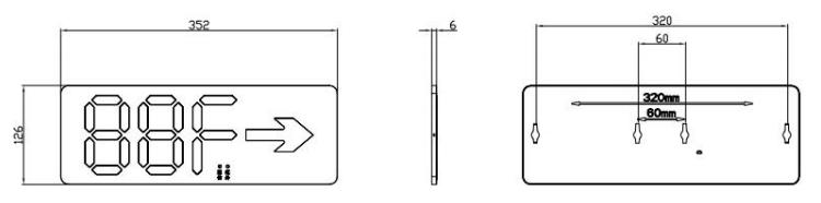 J-BLJC-1REⅡ0.5W-12BAYA可調(diào)樓層標(biāo)志燈外形尺寸