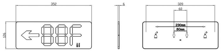 J-BLJC-1LEⅡ0.5W-12BAZA可調(diào)樓層標(biāo)志燈外形尺寸