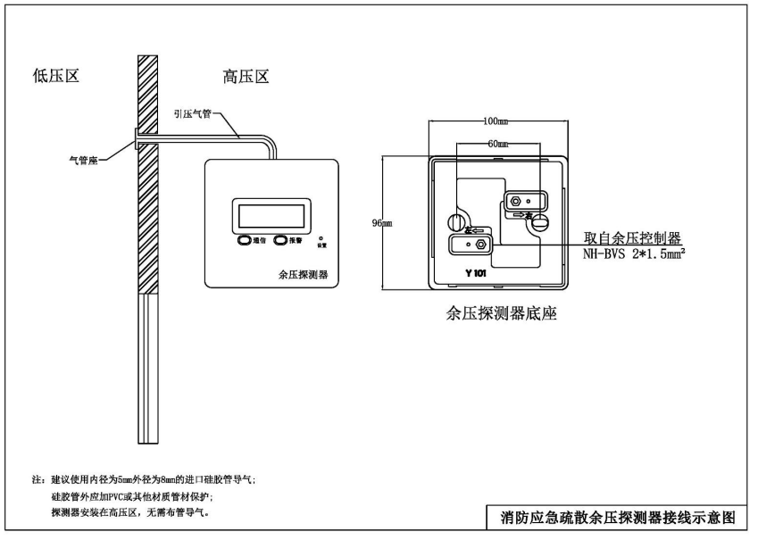 TF3101消防應急疏散余壓探測器