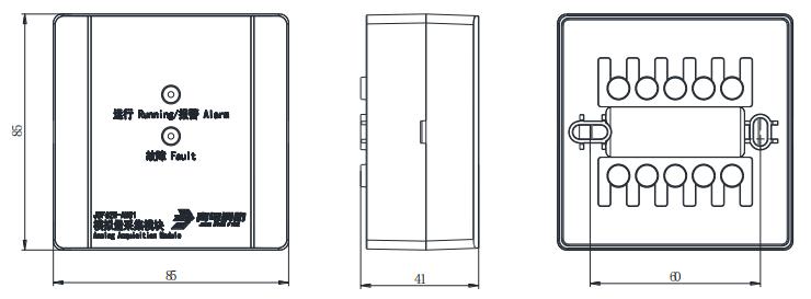 JBF62W-AM01模擬量采集模塊外形尺寸