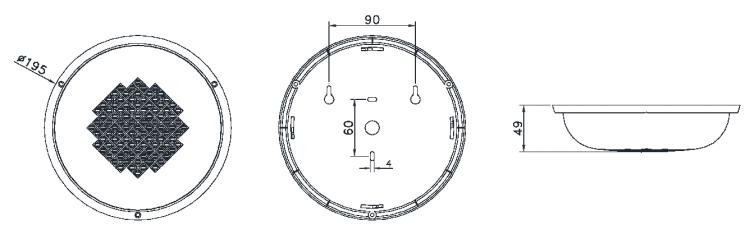SPK-XM3W-01消防廣播揚聲器外形尺寸
