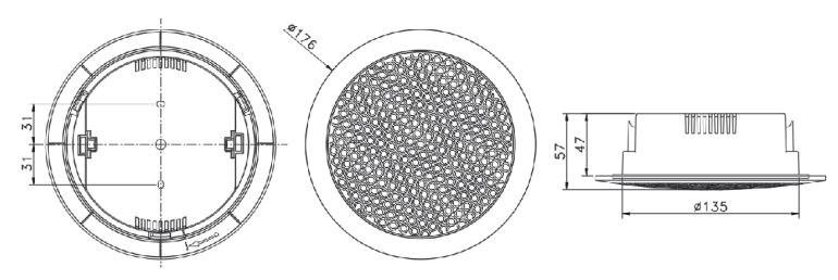 SPK-X3W-01消防廣播揚(yáng)聲器外形尺寸