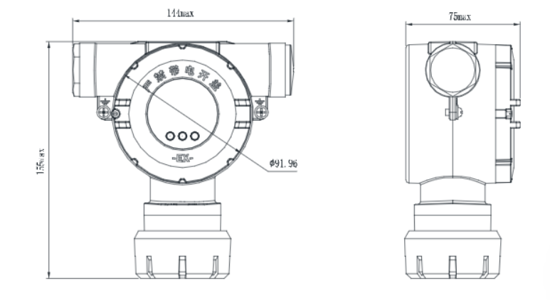 GTY-SJ-810型工業(yè)及商業(yè)用途點(diǎn)型可燃?xì)怏w探測(cè)器 指示燈 二線制