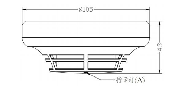 JTY-GD-A30-Ex本安防爆點(diǎn)型光電感煙火災(zāi)探測器外形尺寸