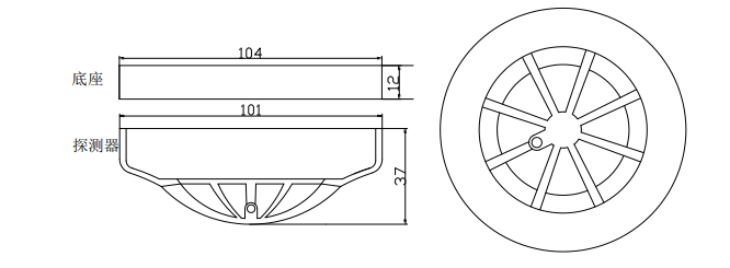 JTW-ZDM-LD3300EN/C點(diǎn)型感溫火災(zāi)探測(cè)器（A2S）