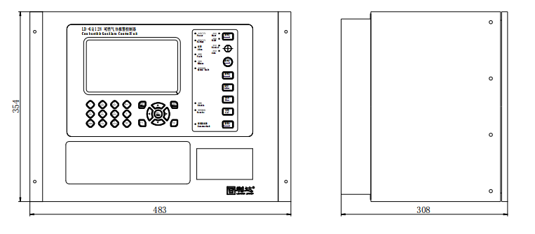 LD-KQ128可燃?xì)怏w報警控制器 入柜式
