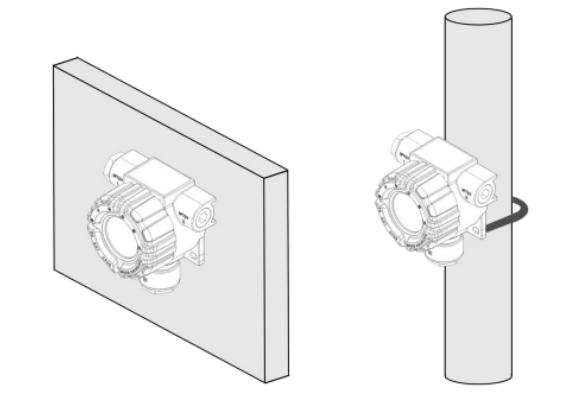 GTQ-D6000S工業(yè)及商業(yè)用途點型可燃氣體探測器安裝示意圖