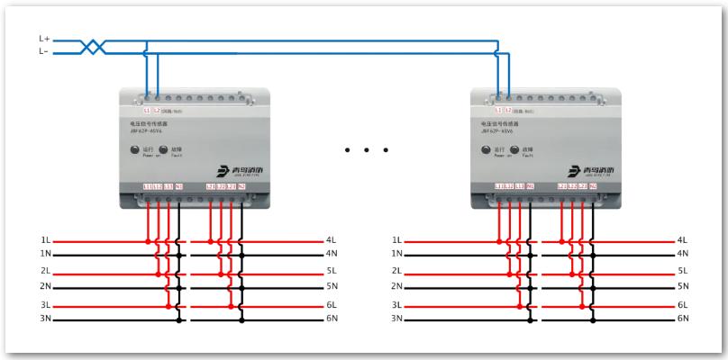 JBF62P-ASV6電壓信號(hào)傳感器接線圖