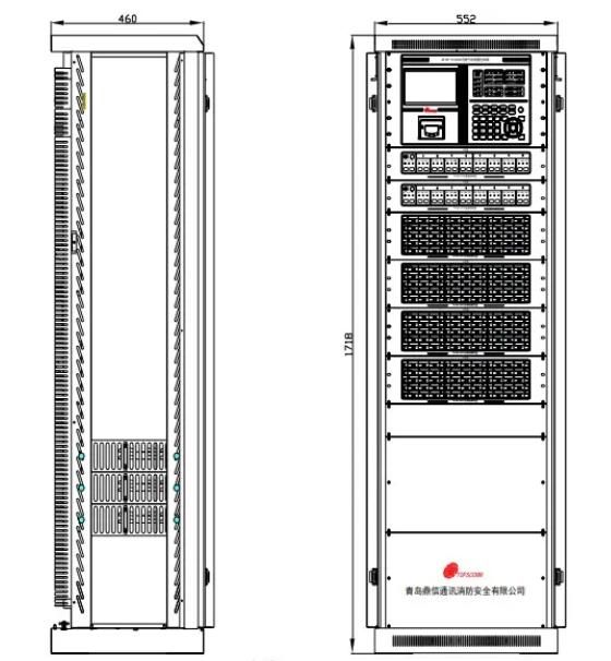 JB-KR-TS3200G可燃?xì)怏w報(bào)警控制器外形尺寸