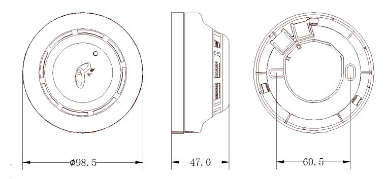JF-Y301A-Ex點(diǎn)型光電感煙火災(zāi)探測(cè)器外形尺寸