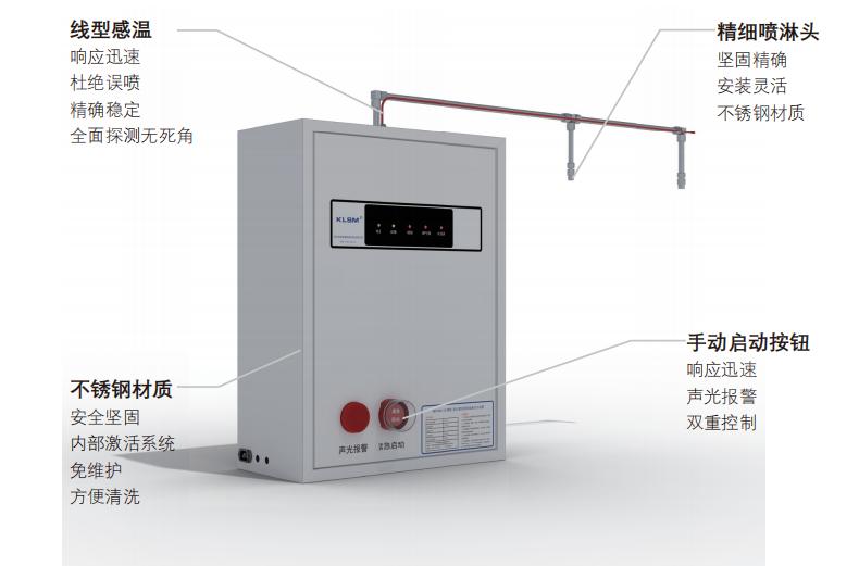 CMZTHS6-2-KLSM型非儲壓商用廚房設(shè)備滅火裝置特點介紹