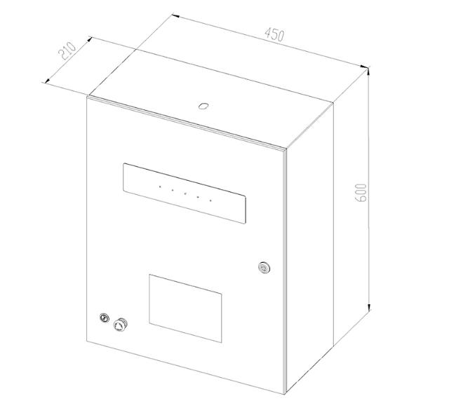 CMZTHS6-2-KLSM型非儲壓商用廚房設(shè)備滅火裝置外形尺寸